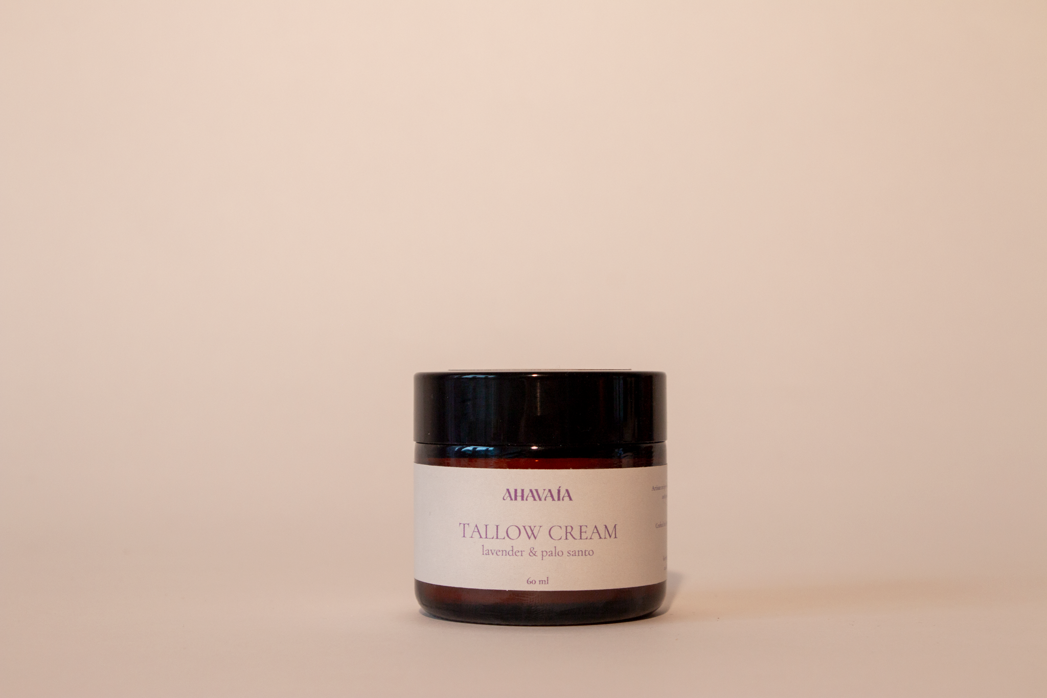 VAÍAA Tallow Cream Lavender & Palo Santo natural moisturizer in glass jar